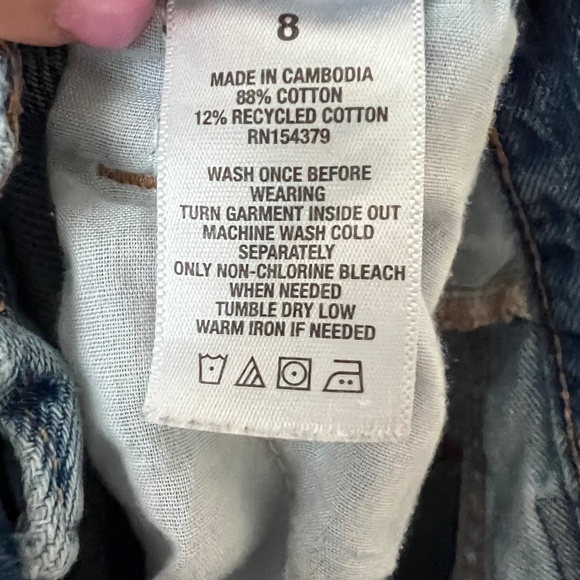 Aeropostale 90's Baggy Distressed Jeans- Size 8 - Picture 5 of 5